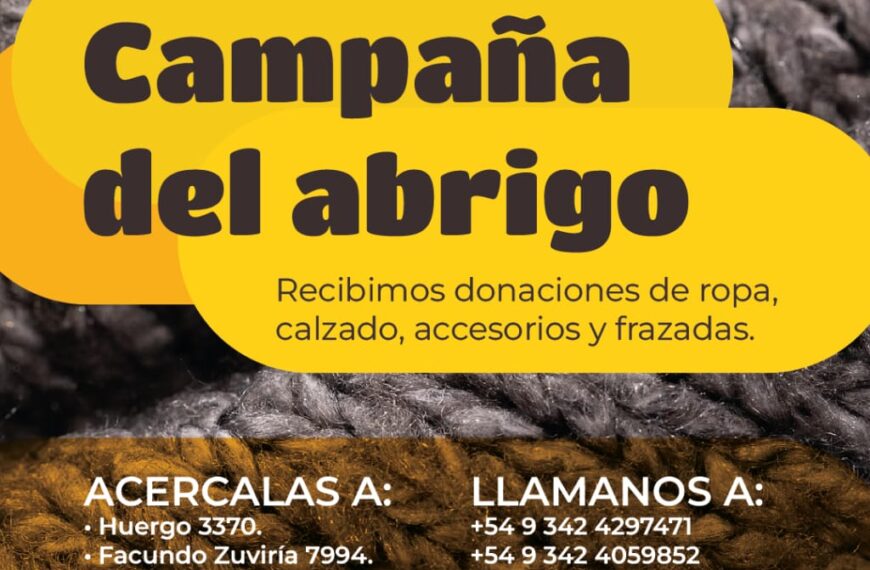 Club Cabal y la vecinal Sarmiento junto a  20 instituciones lanzaron una campaña de abrigo.