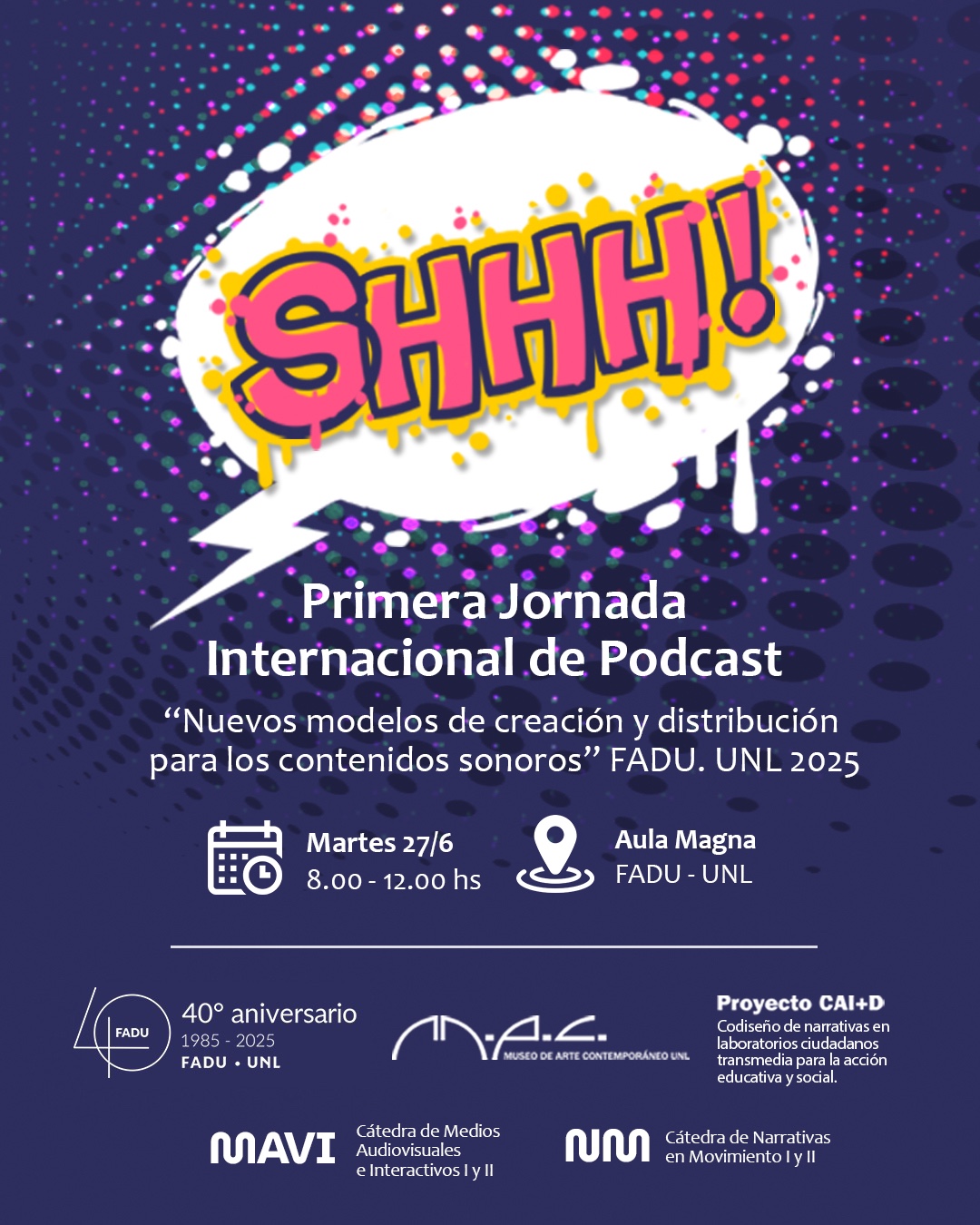  “Primera Jornada Internacional de Podcast. Nuevos modelos de creación y distribución para los contenidos sonoros”