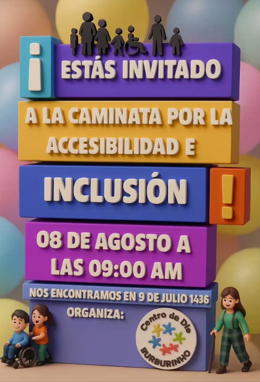 El Centro de Día Burburinho invita a su 11ª Caminata por la Inclusión mañana viernes…